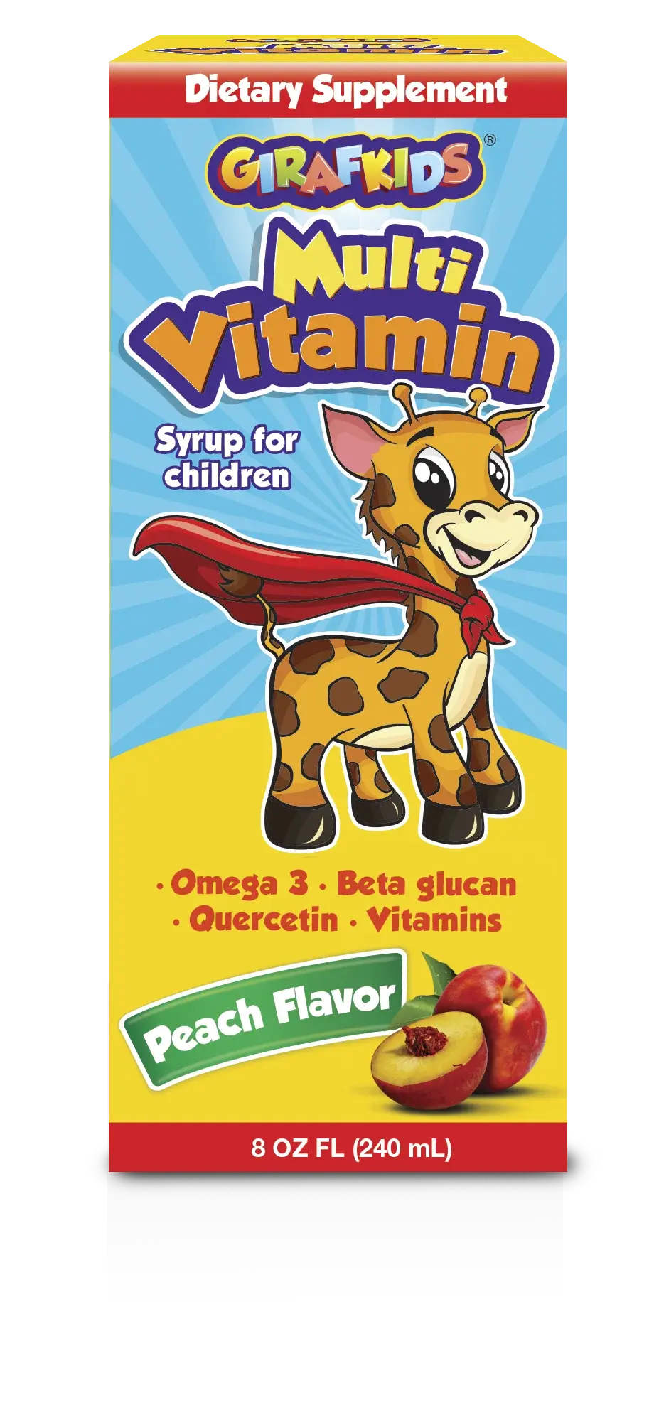 Girafkids Multivitamin® Jarabe Para Niños 8 Fl Oz (240 Ml)