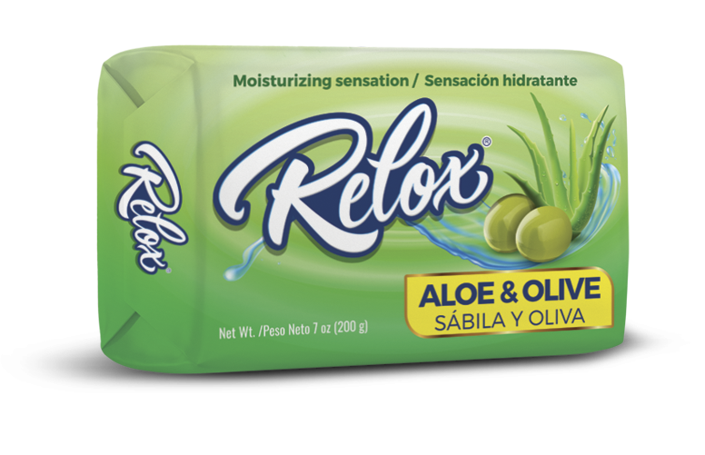 Relox jabon aloe y oliva 3 pcs