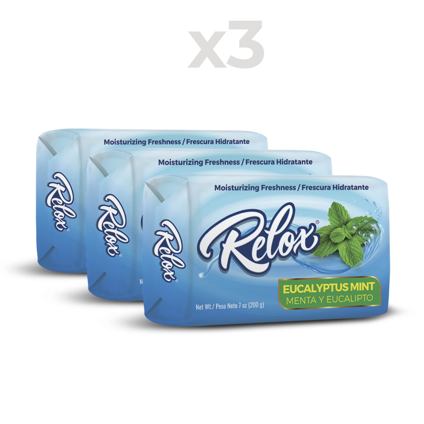 Relox jabón menta y eucalipto 3pcs