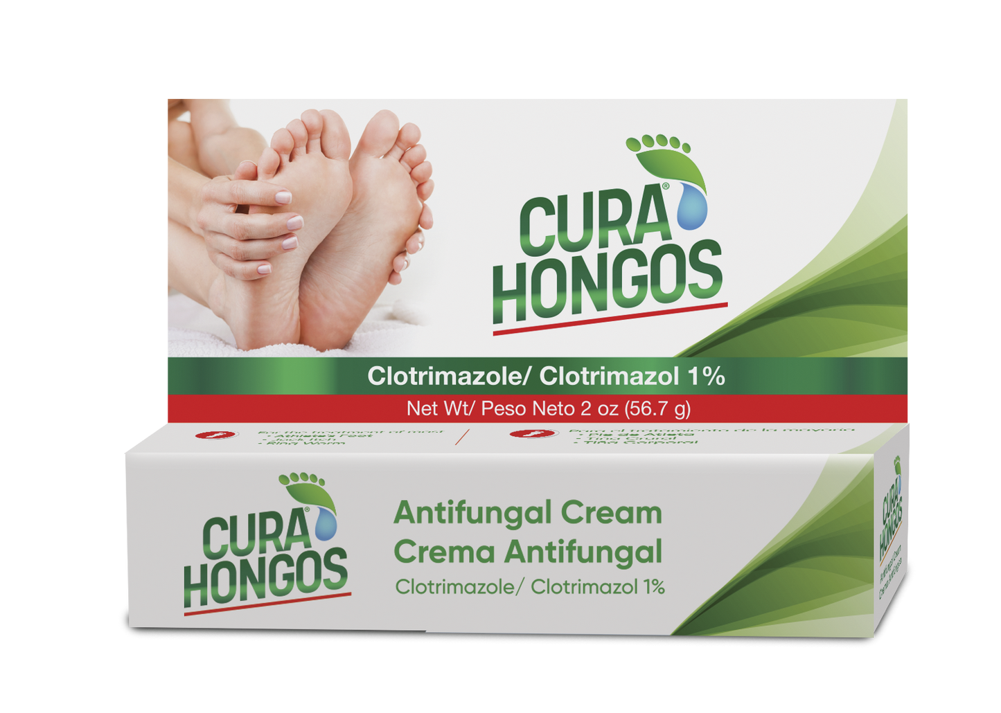 Cura Hongos® Crema Antimicótica 2 Oz. (56.7 G)