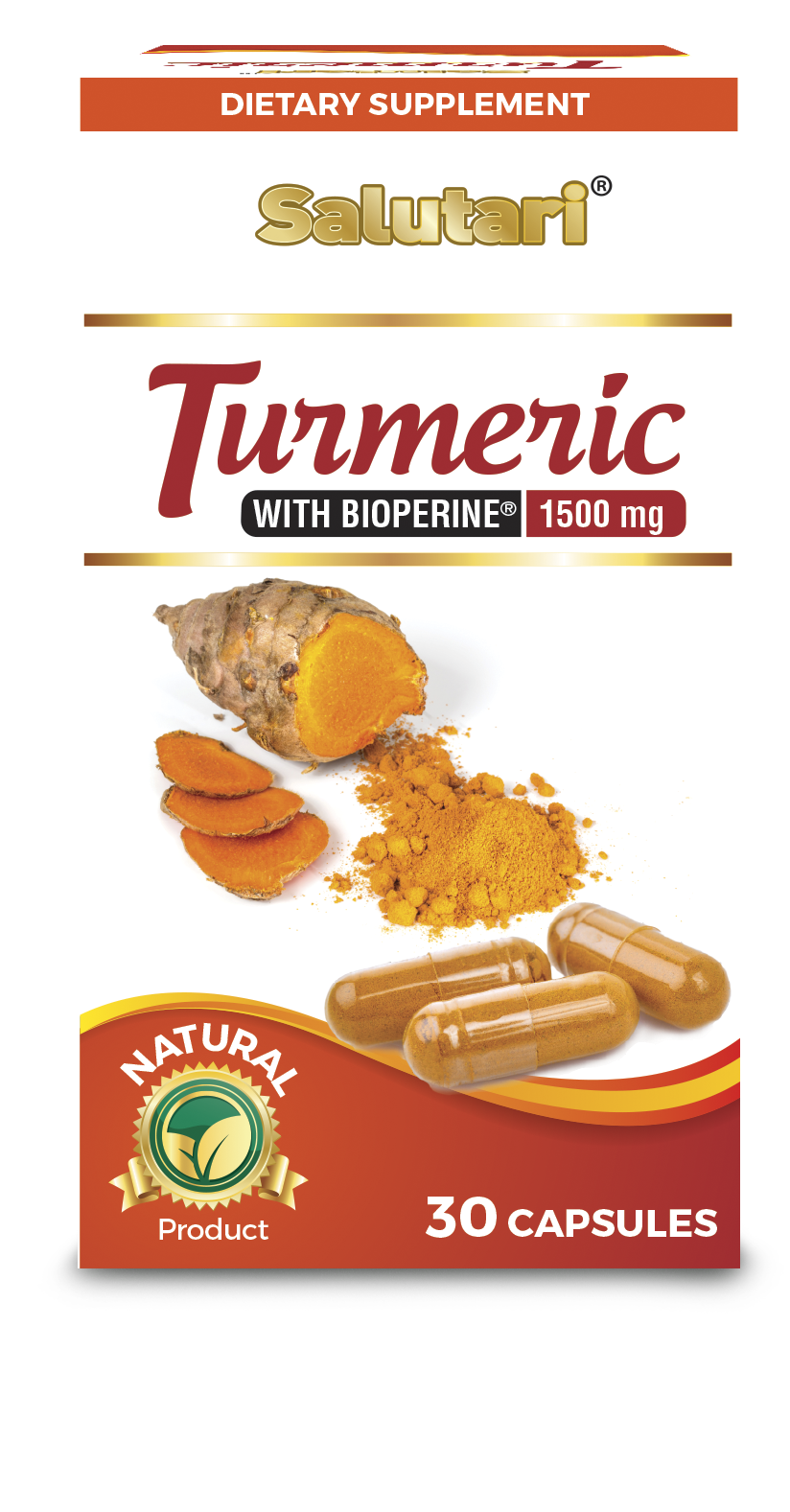 Salutari® Cúrcuma 30 Cápsulas (1500 Mg)
