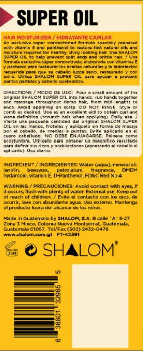 Shalom super oil case back