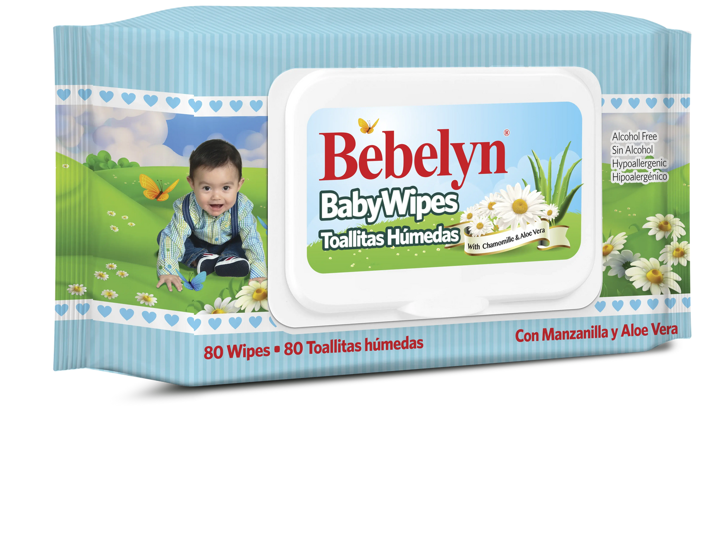 3CT Bebelyn® Toallitas Humedas Para Bebés (Con 80 Toallitas C/U)