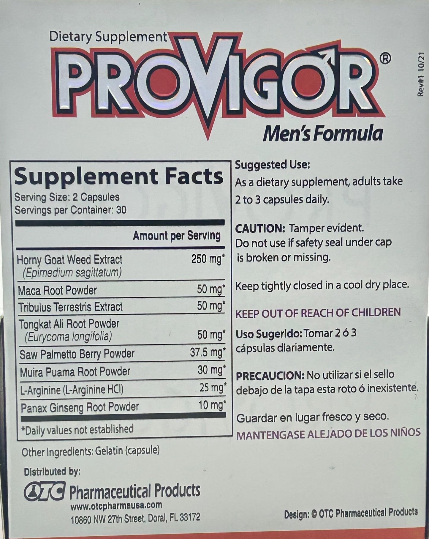 Provigor For Men 60 Cápsulas
