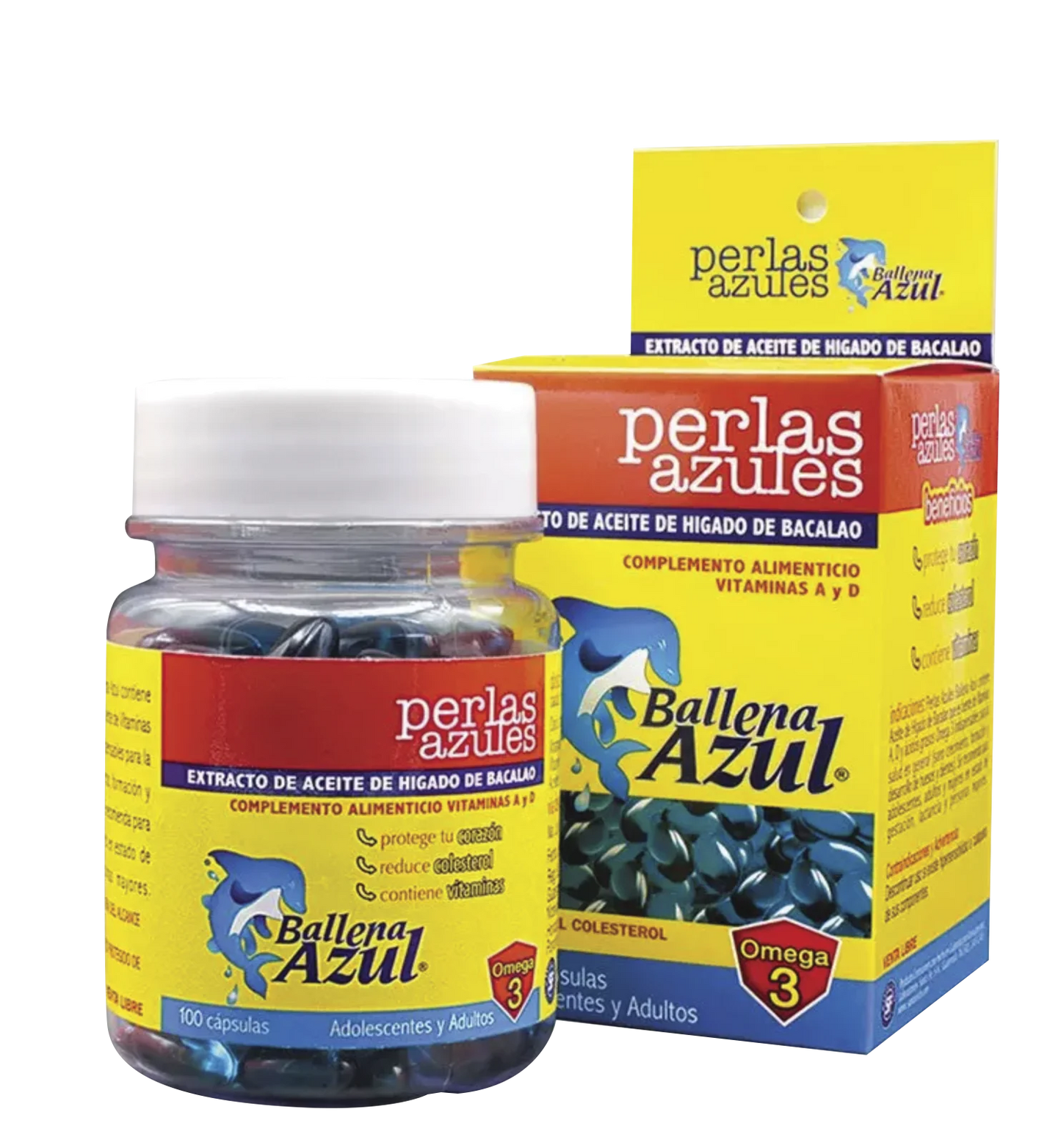 Perlas Azules - Ballena Azul - 100 X Cápsulas