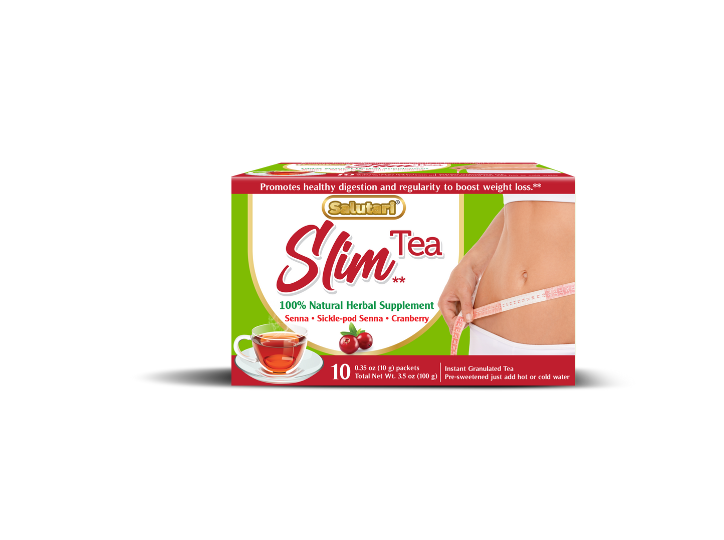 Salutari Slim Tea Cranberry 10's