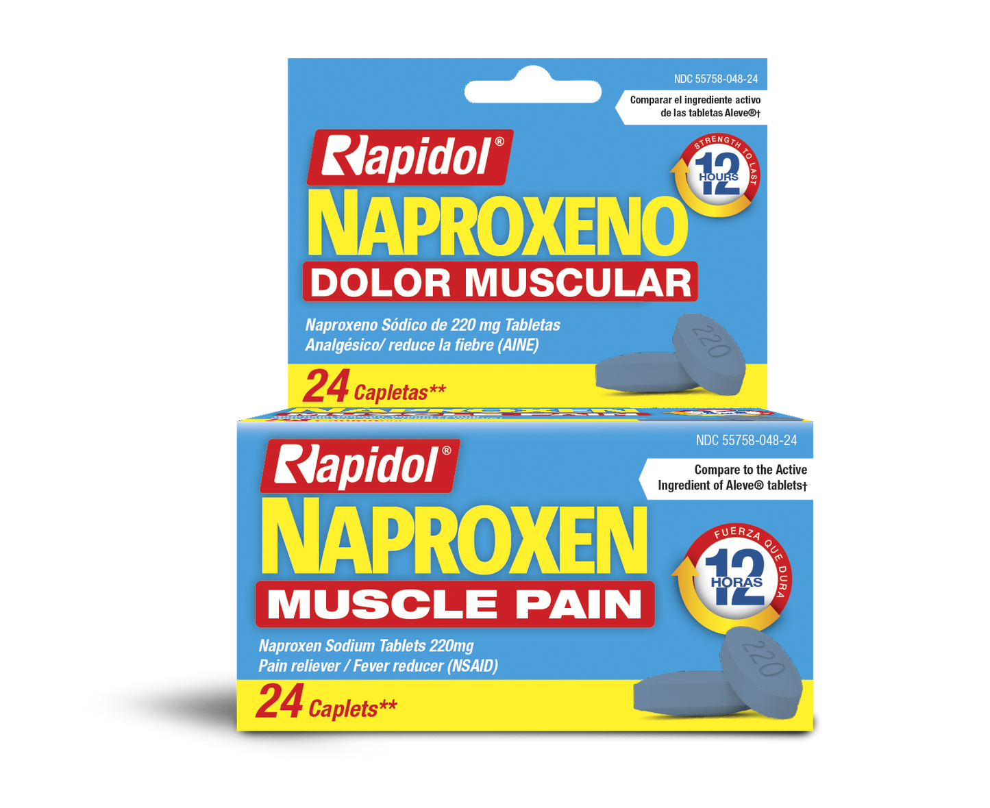 Rapidol® Naproxeno 220 Mg 24 Tablets