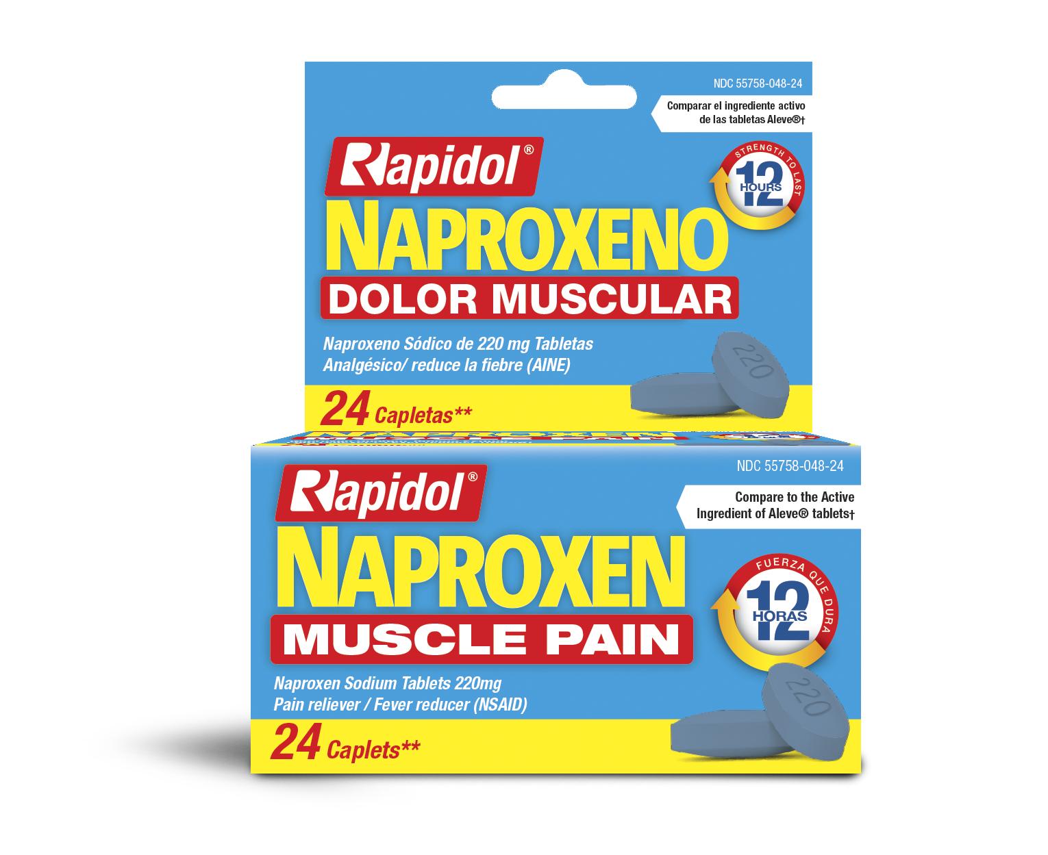 Rapidol® Naproxeno 220 Mg 24 Tablets