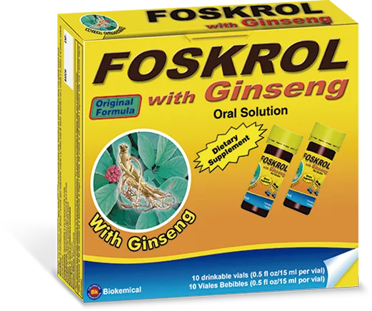 Foskrol Con Ginseng 10 Viales 15ml