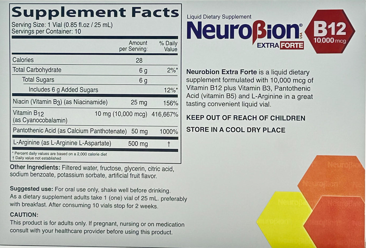 Neurobion B12 Extra Fuerte 10 Viales Bebibles 25ml