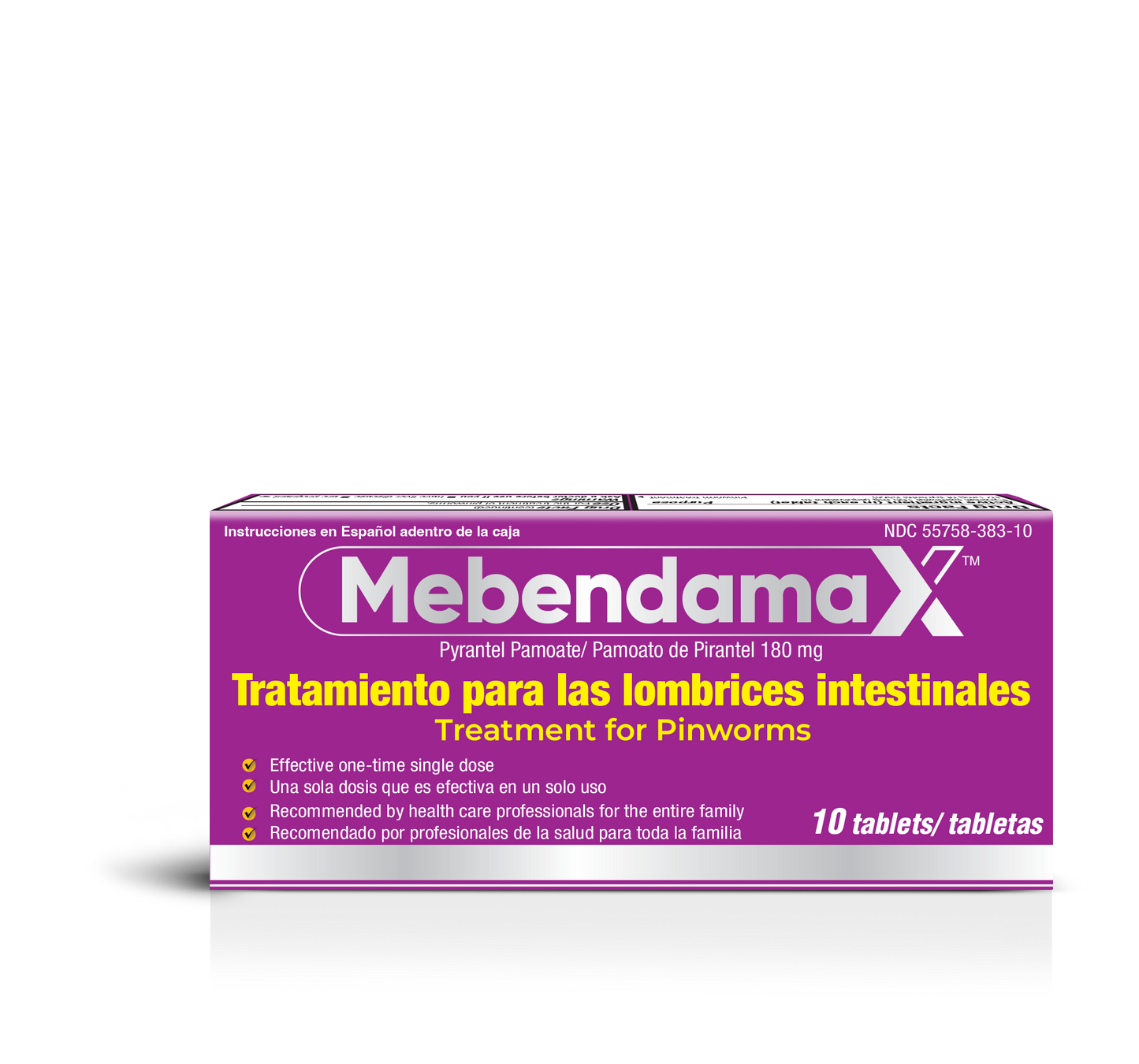 Mebendamax Tratamiento para lombrices 10 Tabs