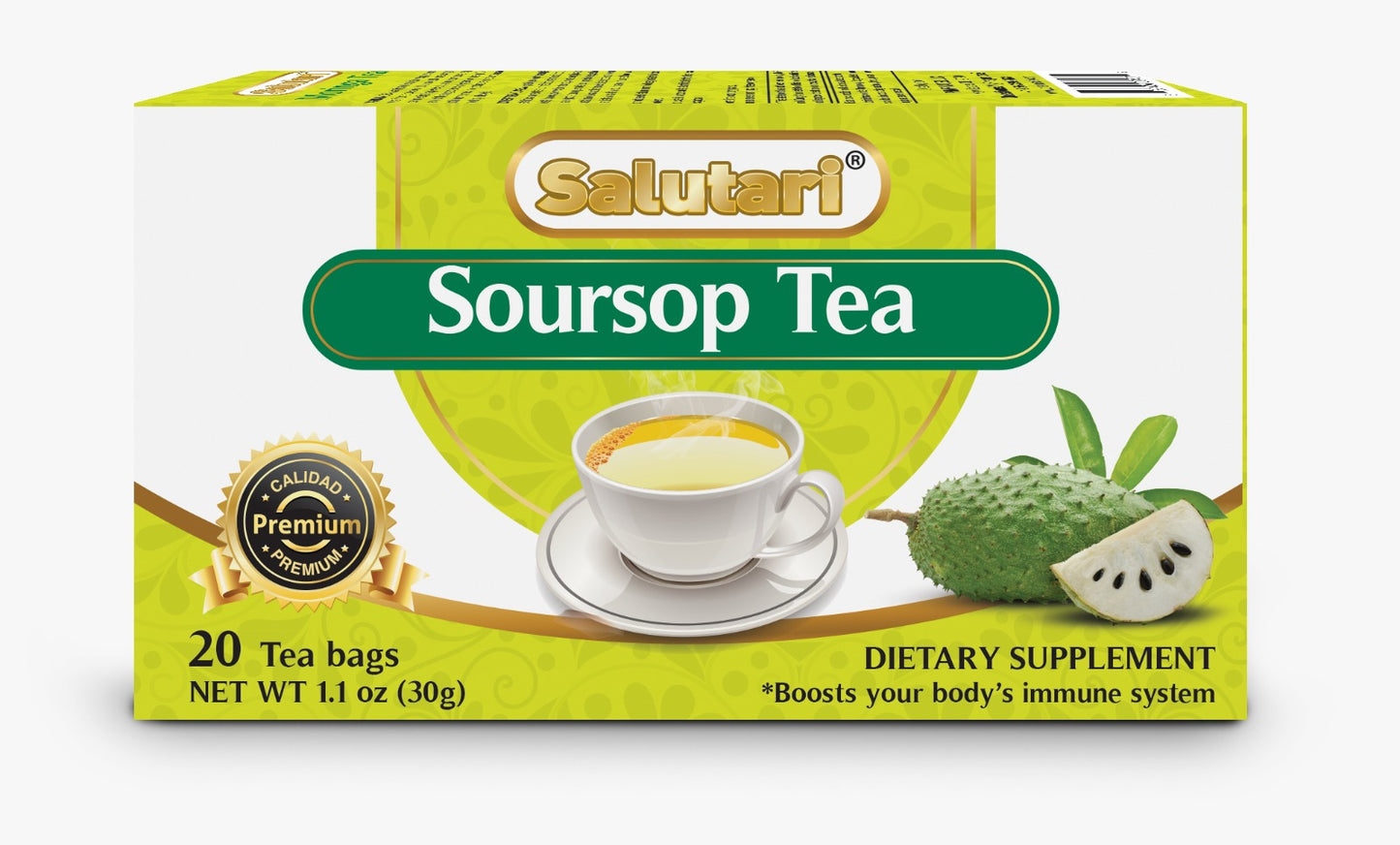 Salutari® Té De Guanábana En Polvo 20 Paquetes