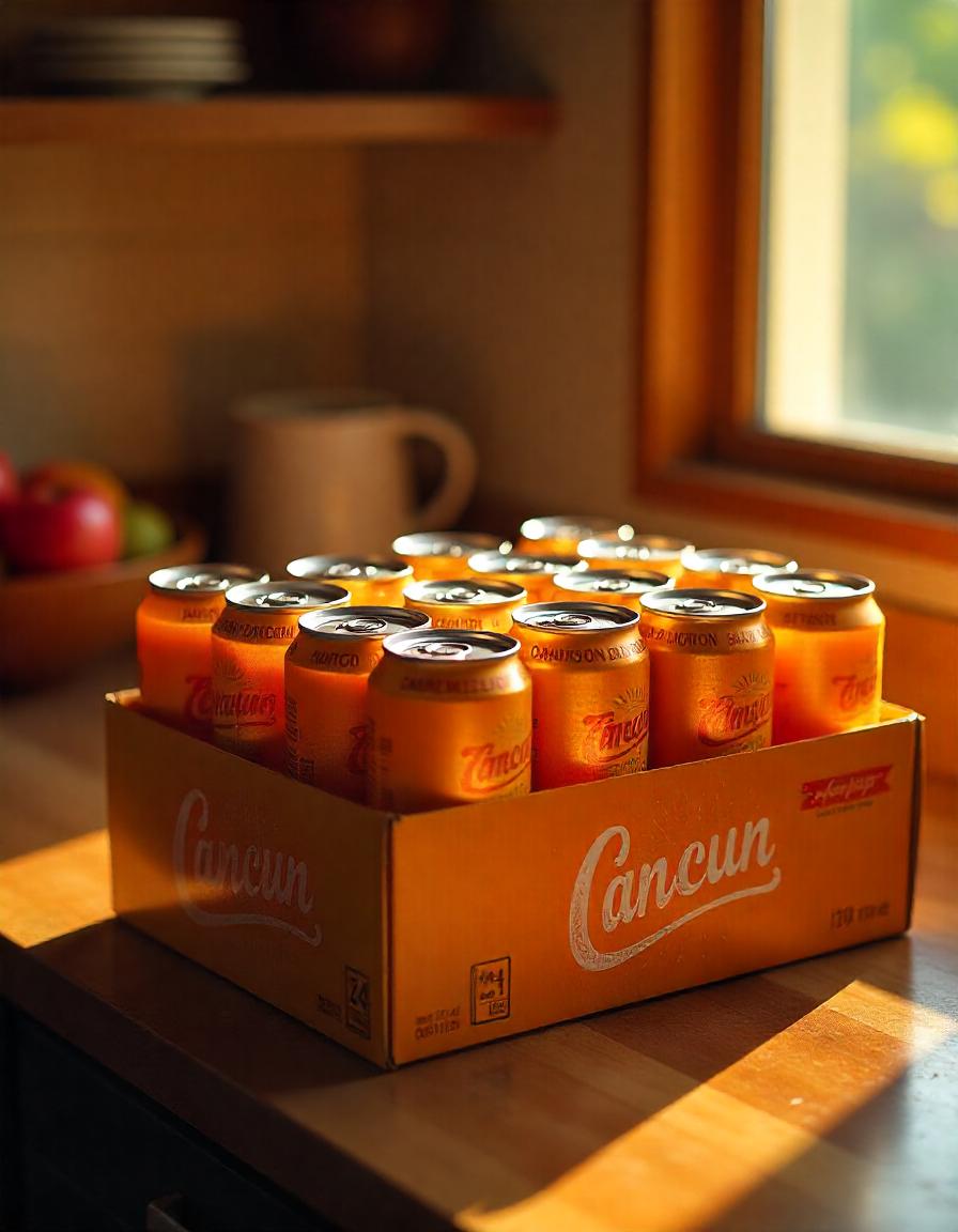Jugo cancun de naranja 24pz de 490 ml