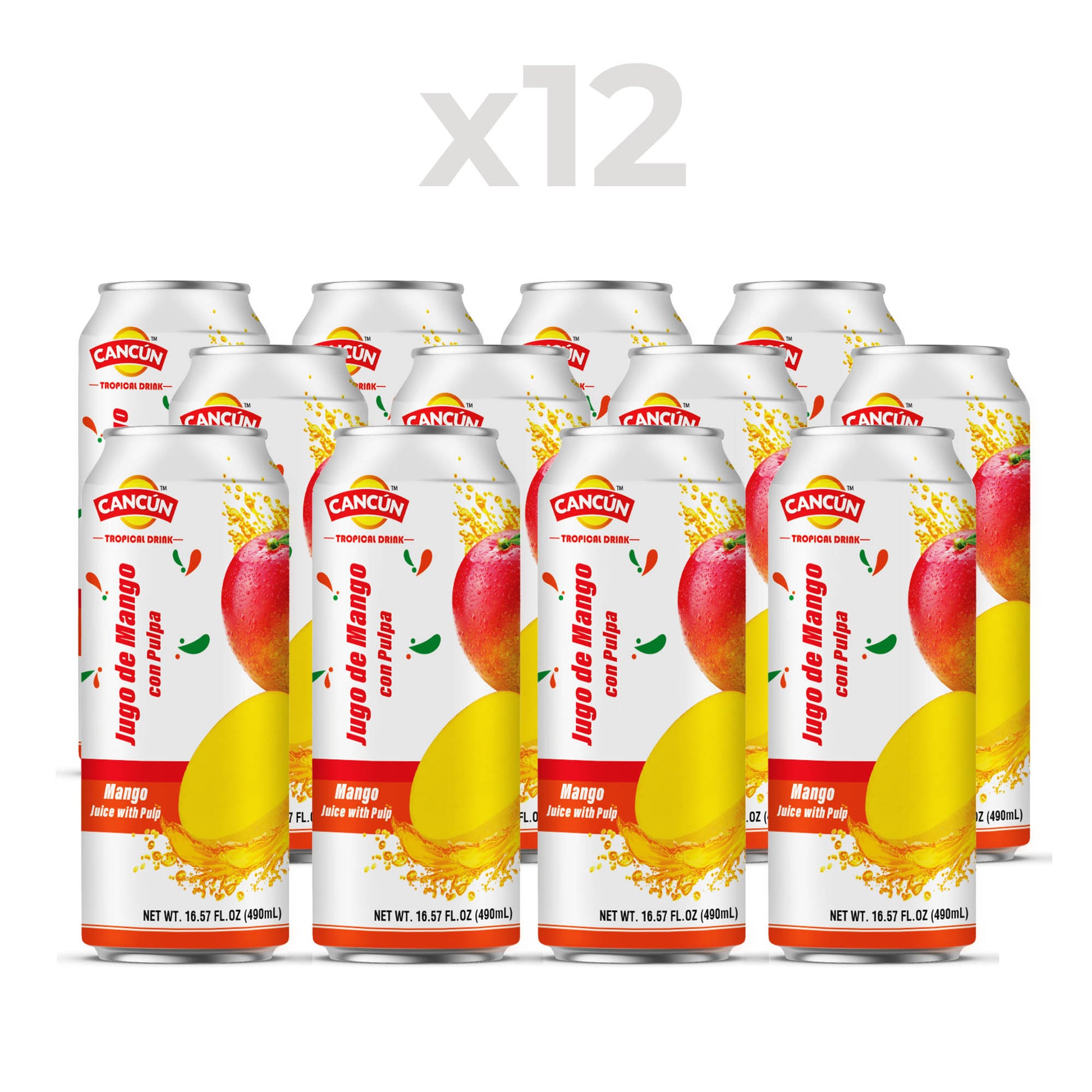 Cancun mango 12 pcs 490 ml 