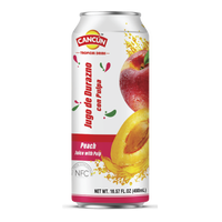 Jugo cancun de durazno 24 pc de 490 ml