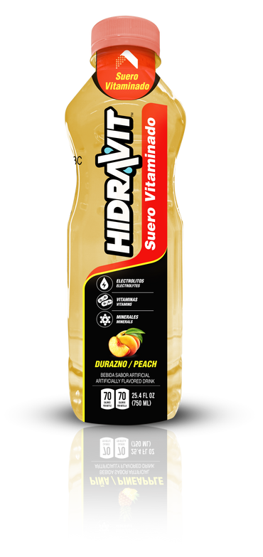 Hidravit Suero-Vitaminado 750ml Peach x12ct