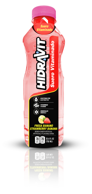 Hidravit Suero-Vitaminado Strawberry Banana 750mlx12