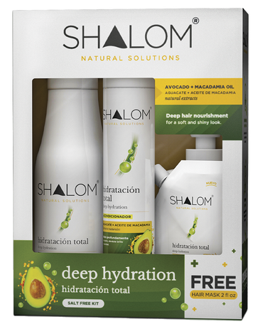 Shalom Pack Cabello Completo Aguacate Y Macadamia