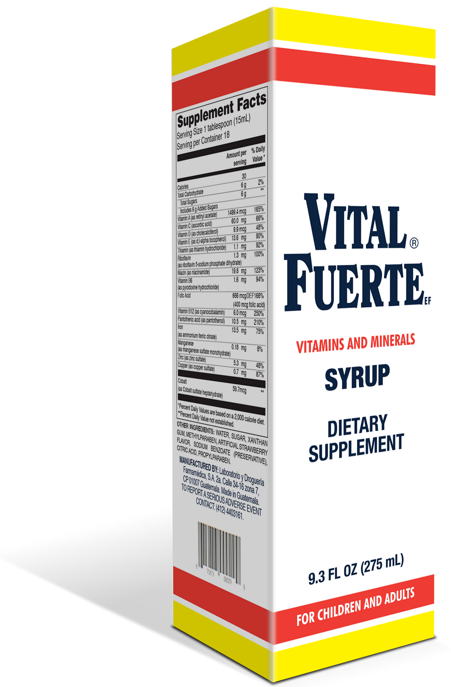 Fm Vital Fuerte 275Ml Regular Jarabe