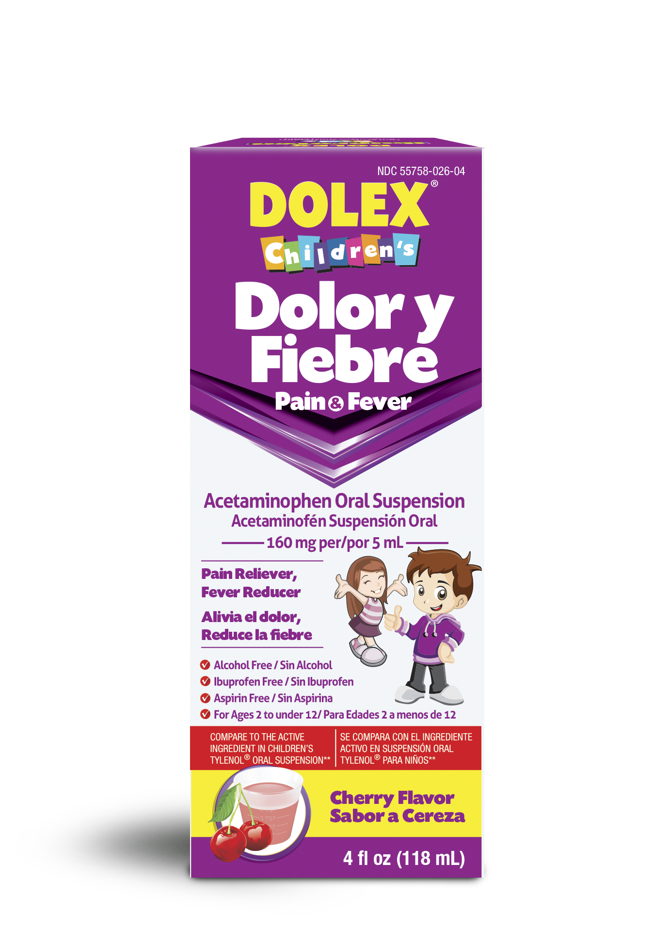 Dolex® Pain and Fever Oral Suspension 4 Fl Oz