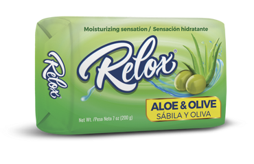 Relox jabon aloe y oliva 3 pcs