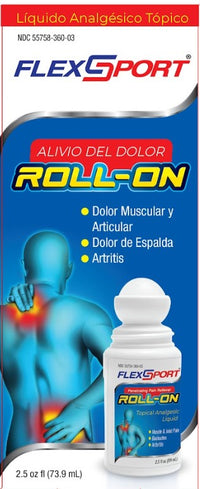 Flexsport® Crema Analgésica Tópica Roll-On back