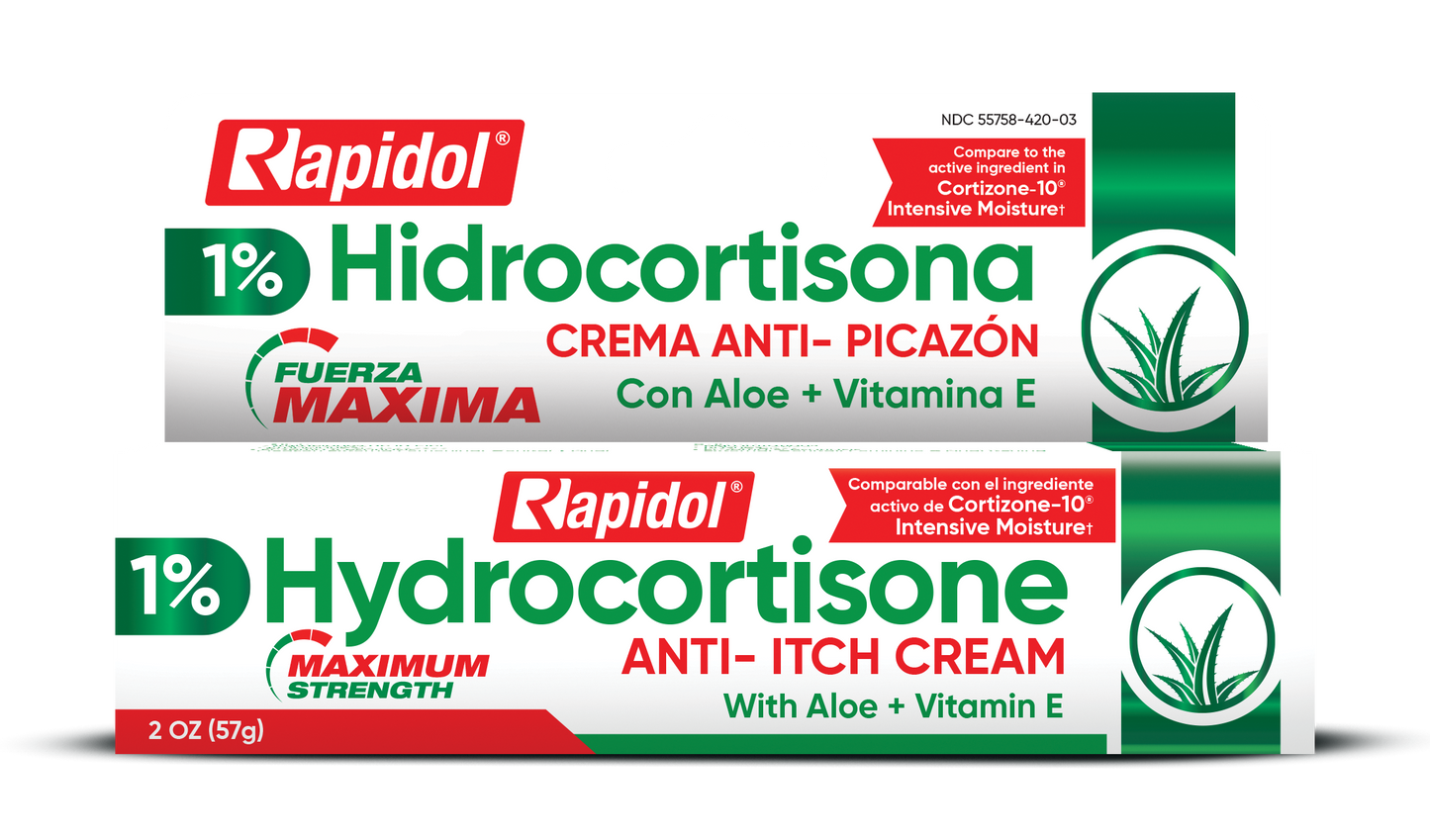 Rapidol Hydrocortisone with Aloe Vera 2oz
