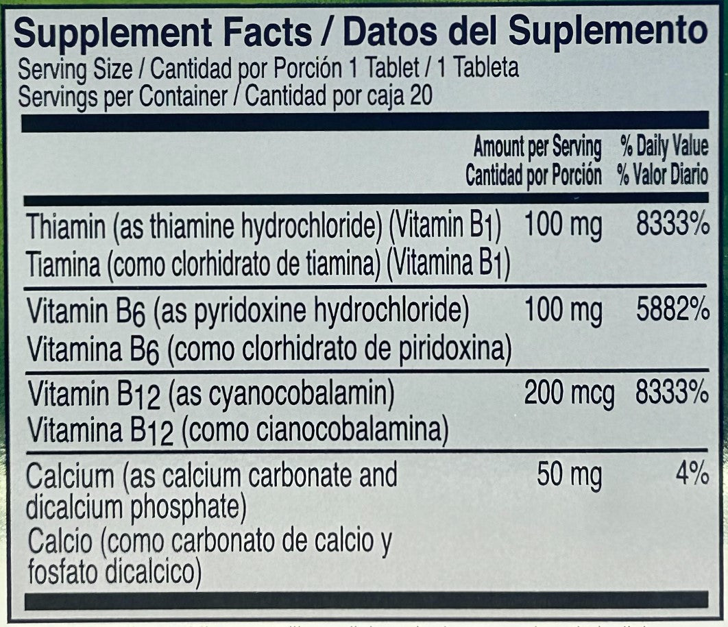 Neurobion x20 suplemento