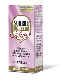 Sukrol Vigor Para Mujeres Suplemento Dietético Con Vitamina E - 30 Tabletas