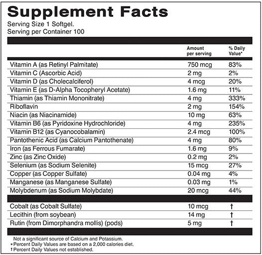 Vital Fuerte H3 - 100 Cápsulas suplementos