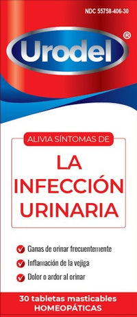 Urodel® Infección Del Tracto Urinario 30 Comprimidos Homeopáticos Masticables