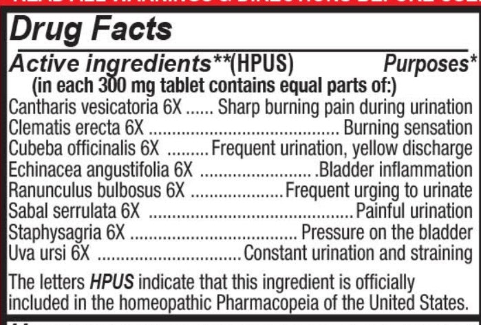 Urodel® Infección Del Tracto Urinario 30 Comprimidos Homeopáticos Masticables