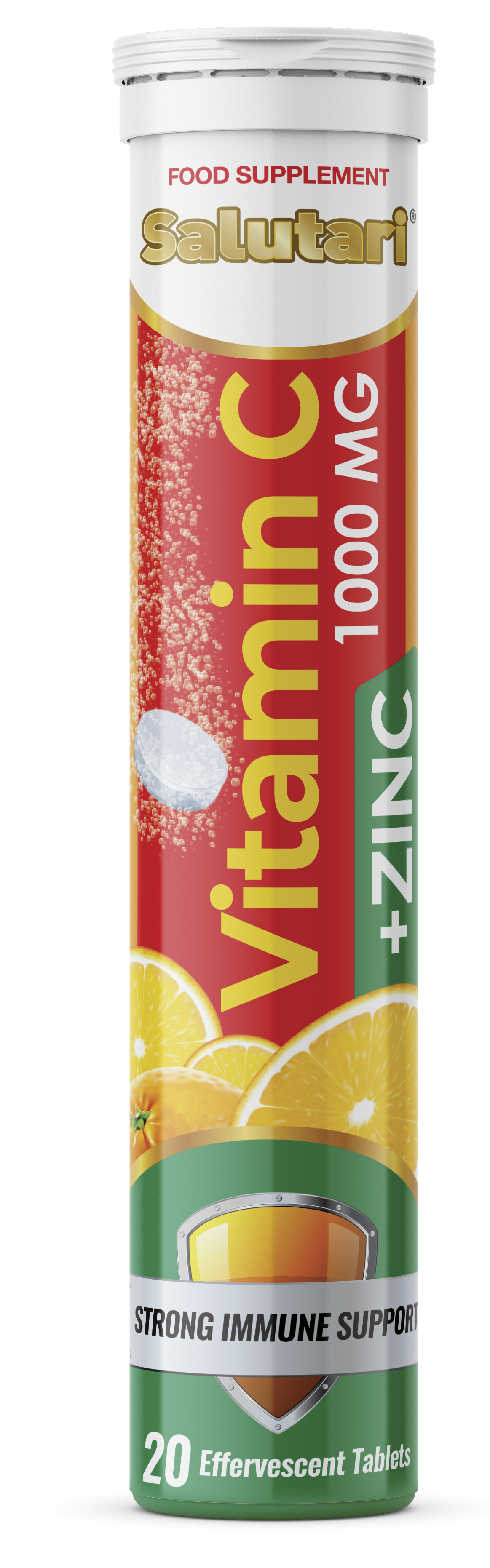 SALUTARI® Vitamina C + zinc display 20 pcs de 12 tabletas