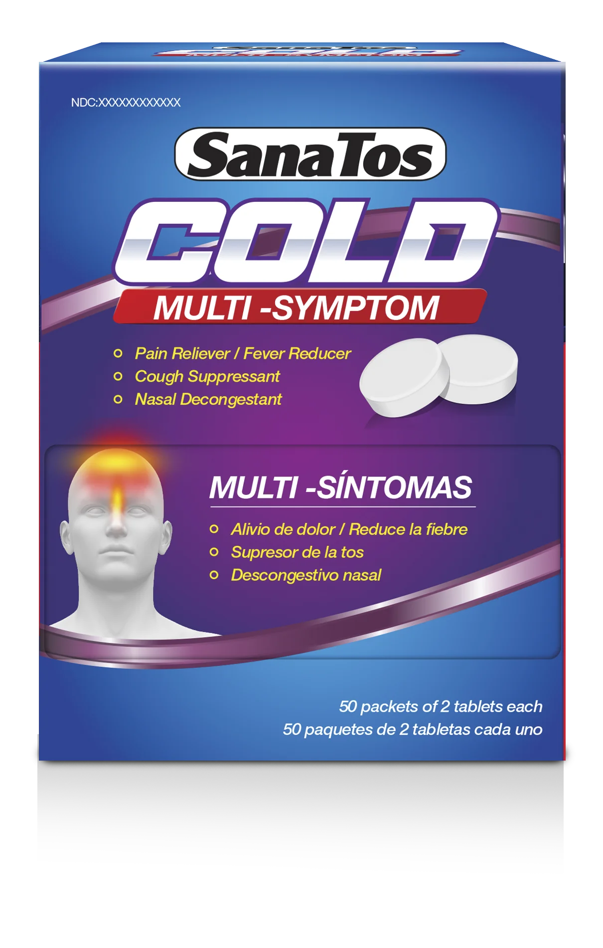 Sanatos Cold Multisintomas (pantalla 50x2)