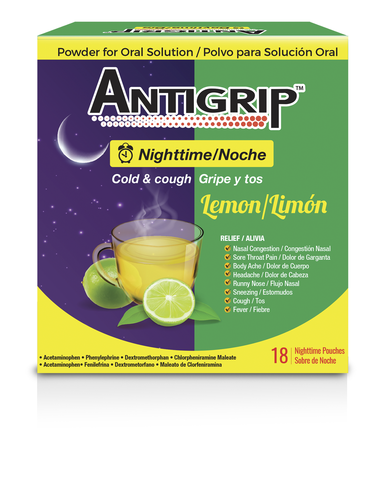 Antigrip® Té Noche de té y tos 18 sobres