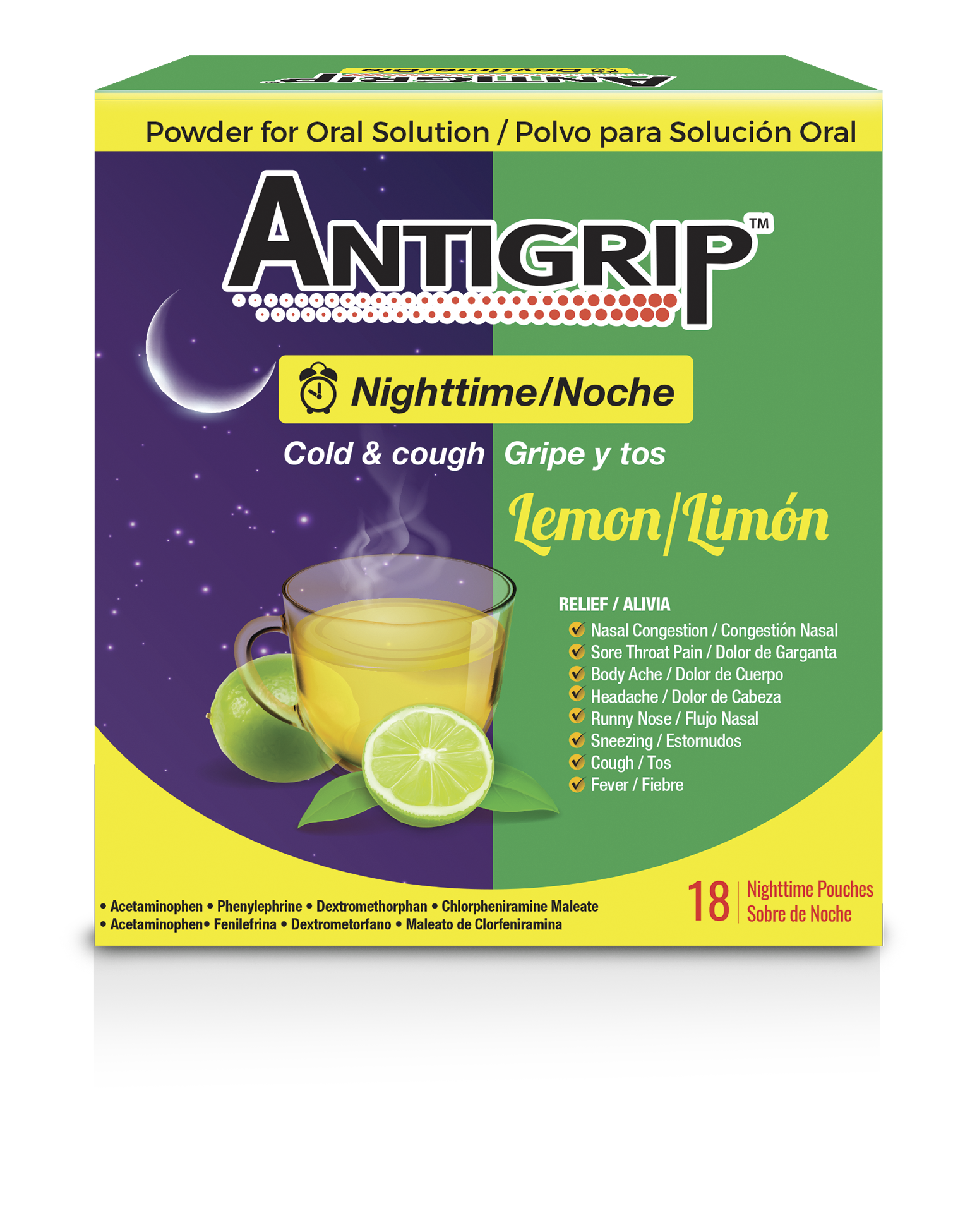 Antigrip® Té Noche de té y tos 18 sobres