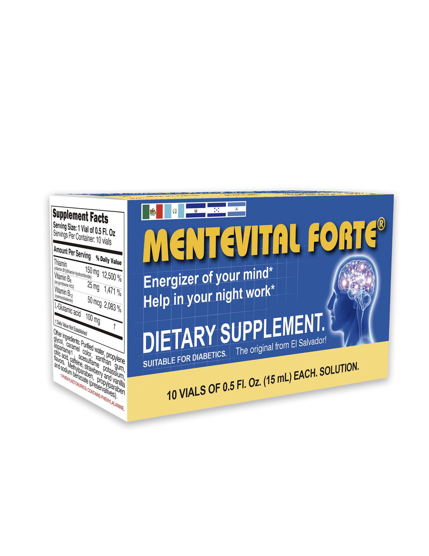 Mente Vital forte 10 Viales 15 Ml