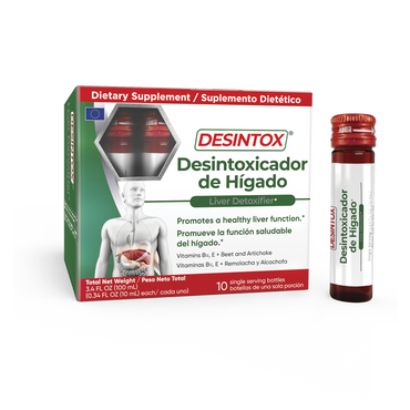 Desintox® Desintoxicante Del Hígado 10 Viales (10 Ml)