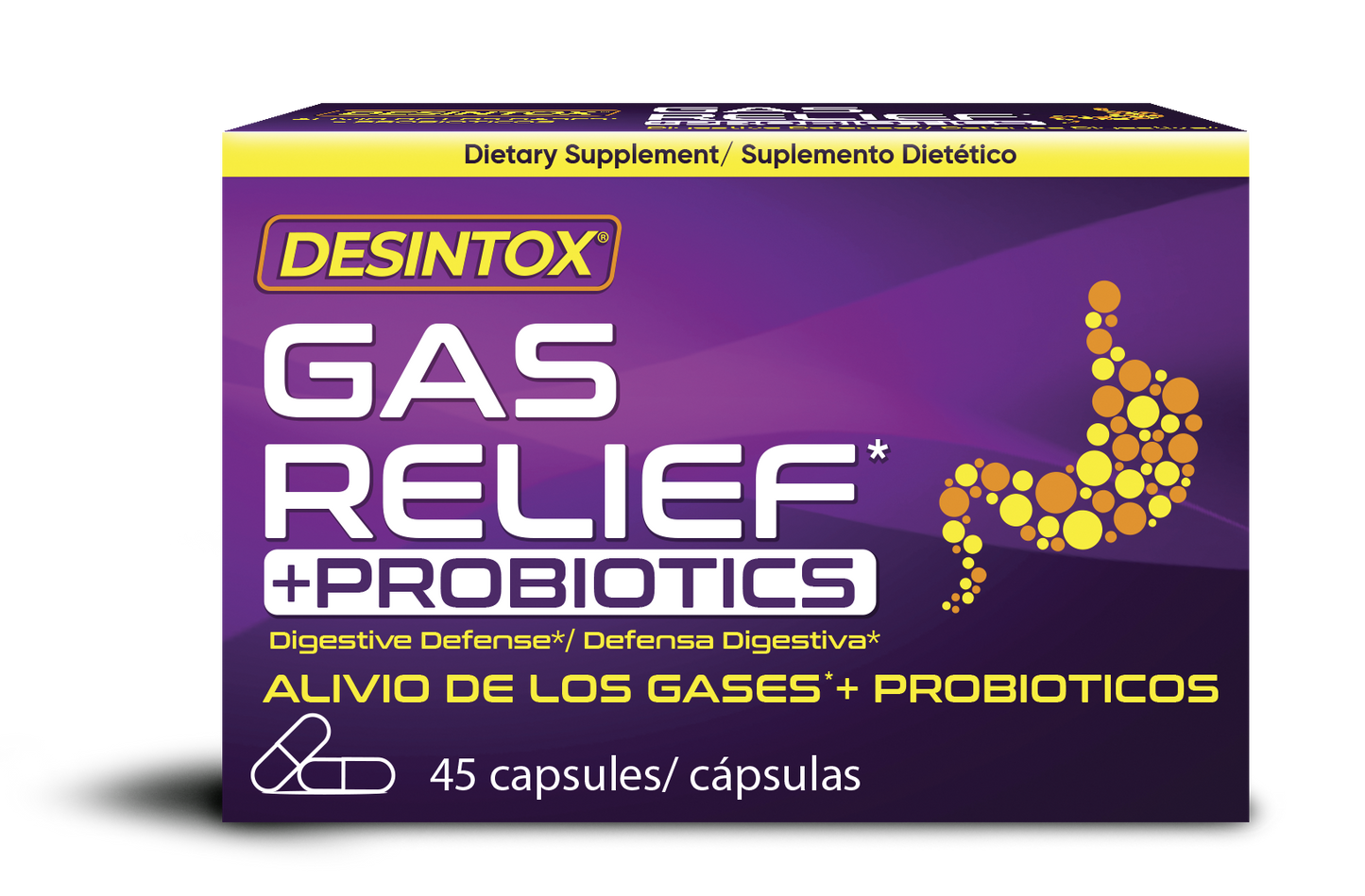 Desintox® Alivio De Gases 45 Cápsulas