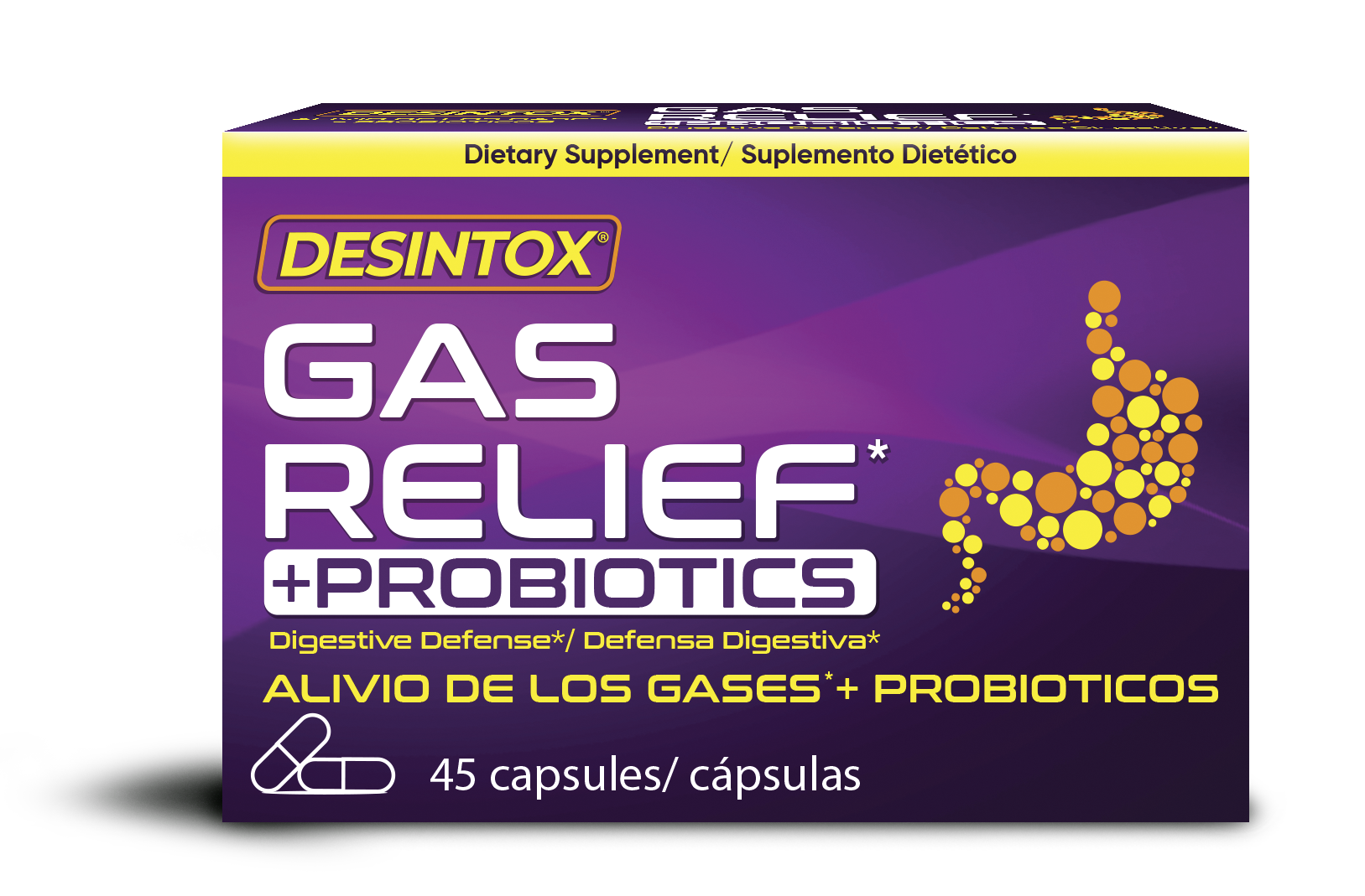 Desintox® Alivio De Gases 45 Cápsulas