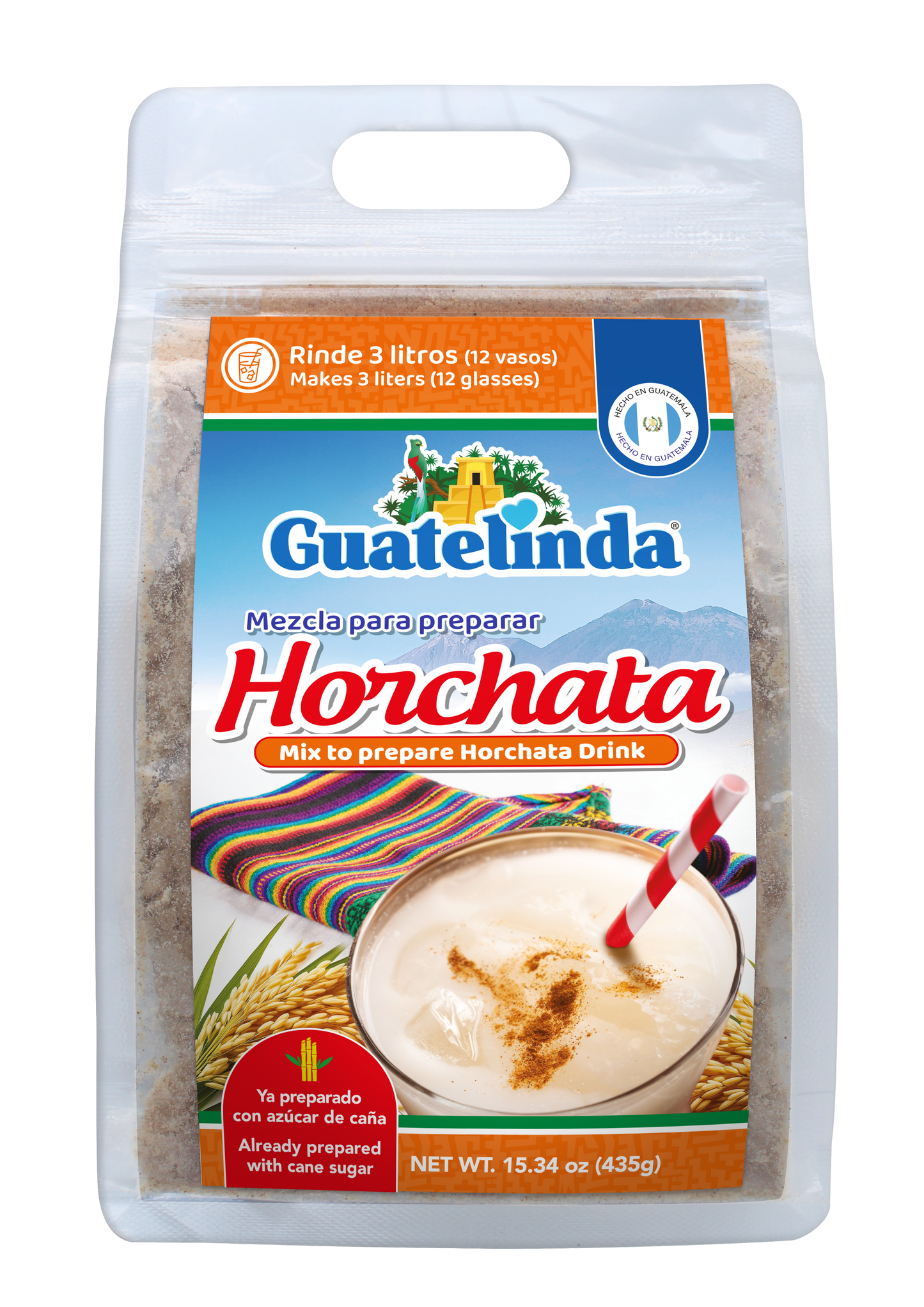 Guatelinda Horchata en polvox12 435GR