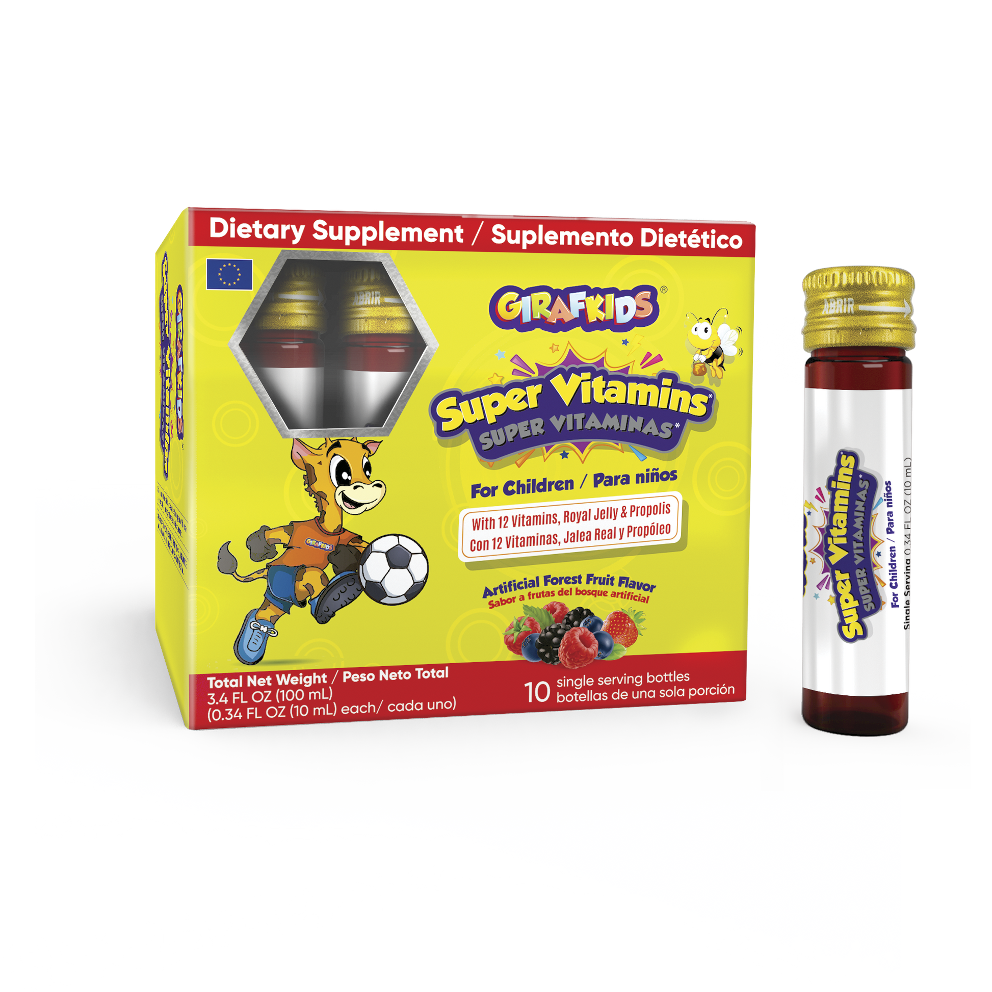 Girafkids® Súper Vitaminas 10 Viales (10 Ml)